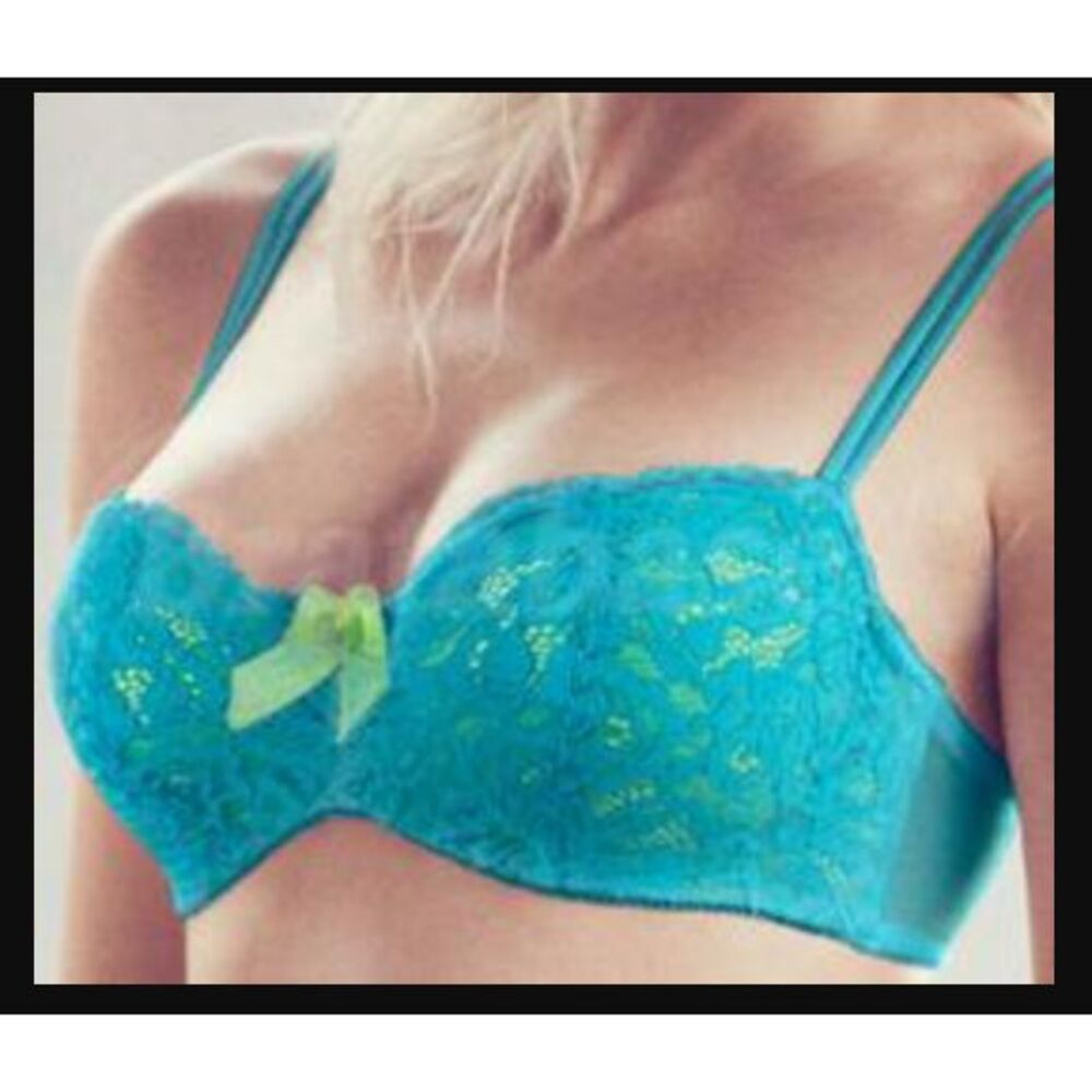 b.tempt'd ciao bella balconette bra Turquoise Neon‎ Lime Underwire Bra 36DD